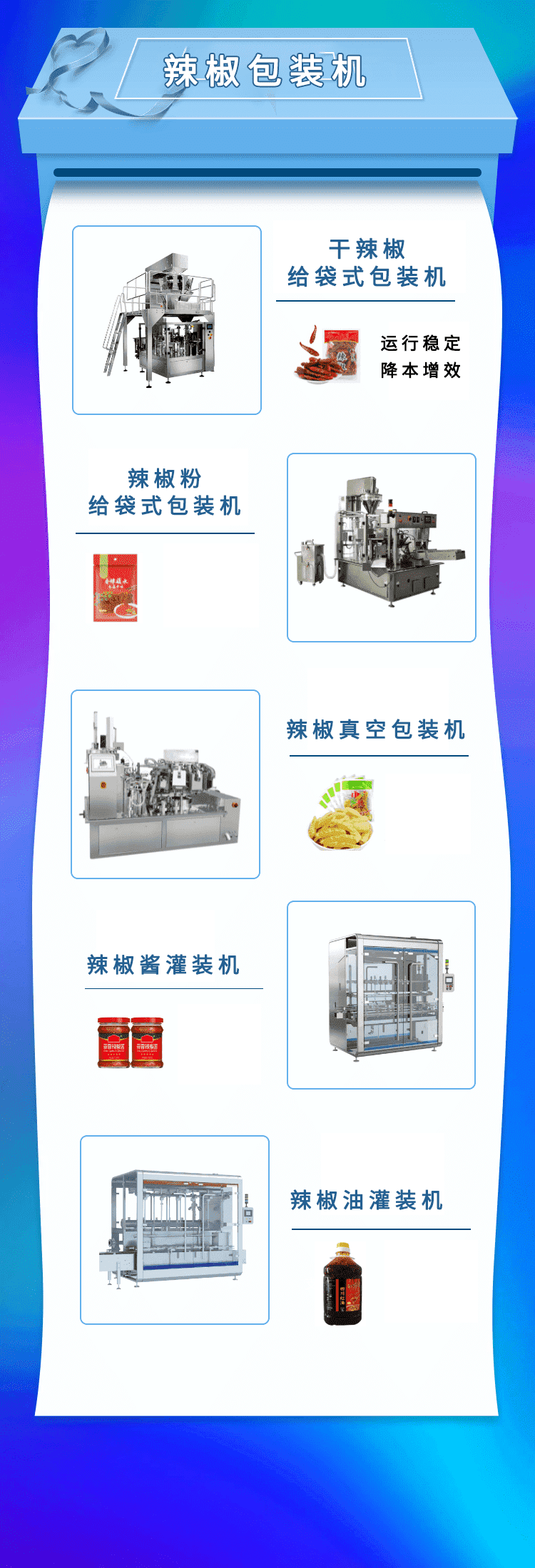 辣椒包裝機可以輕鬆實現由顆粒到粉末（mò）的切換包裝過程